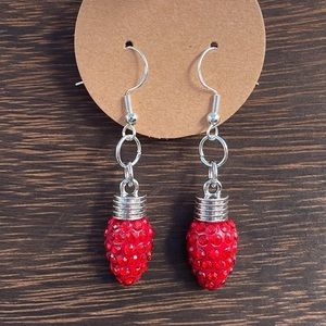 Christmas bulb earrings